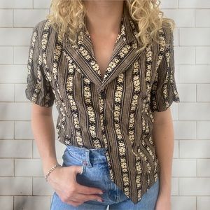 Vintage Button Up Blouse